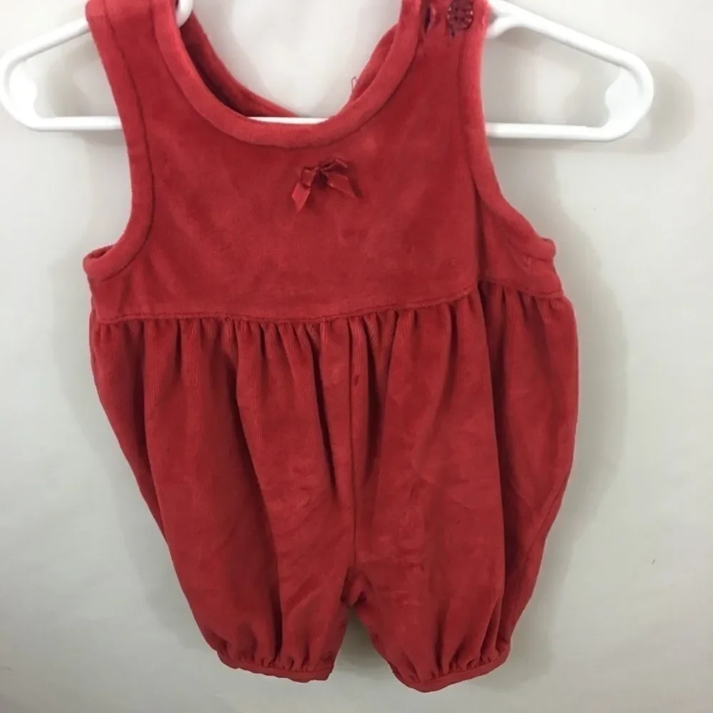 Baby Gap Romper 0-3 mo Short Sleeved Red Velvet NWOT